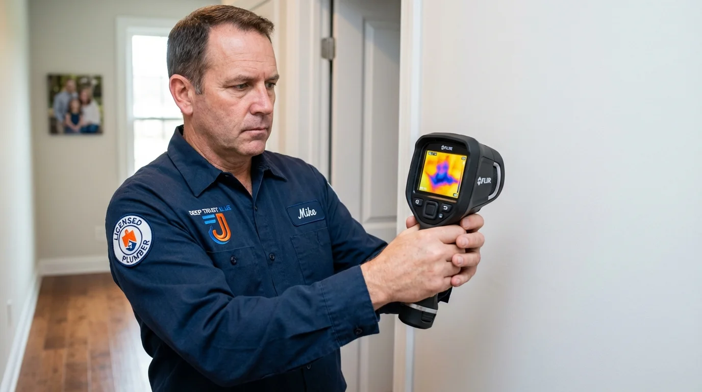 Thermal imaging leak detection by Johns Plumbing LLC in Osceola Mills